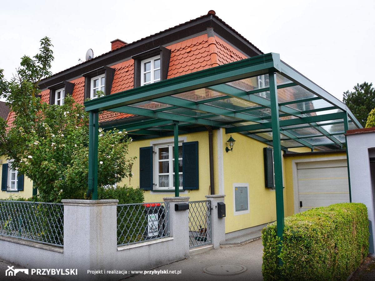 Pergola aluminiowo-szklana - zdjęcie od Przybylski Ogrody Zimowe & Konstrukcje aluminiowo-szklane - Homebook