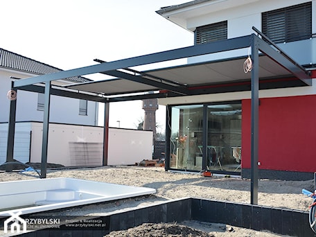 Aranżacje wnętrz - : Pergola tarasowa - Przybylski Ogrody Zimowe & Konstrukcje aluminiowo-szklane. Przeglądaj, dodawaj i zapisuj najlepsze zdjęcia, pomysły i inspiracje designerskie. W bazie mamy już prawie milion fotografii!