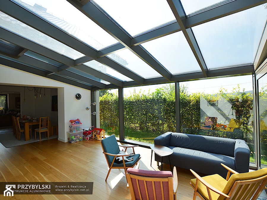 Ogród zimowy szklany dach - zdjęcie od Przybylski Ogrody Zimowe & Konstrukcje aluminiowo-szklane