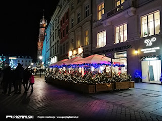 Szklany ogródek - rynek główny w Krakowie