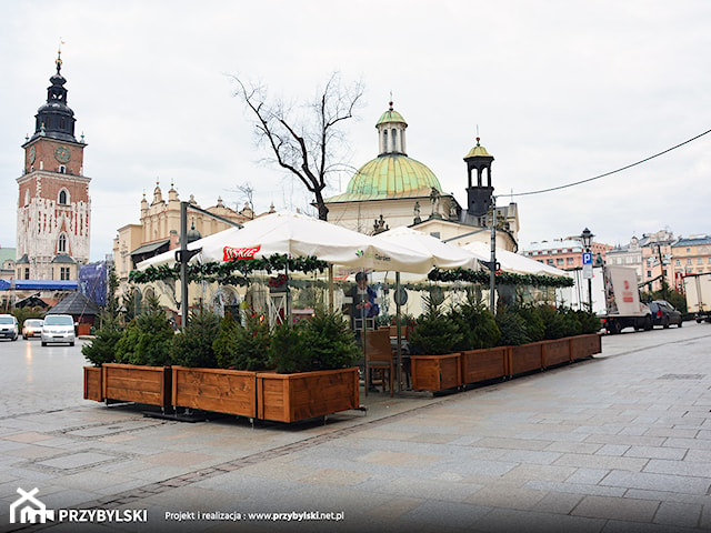 Szklany ogródek - rynek główny w Krakowie