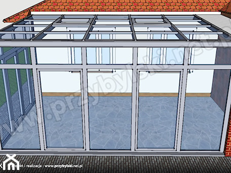 Aranżacje wnętrz - Taras: Ogród zimowy projekt - Przybylski Ogrody Zimowe & Konstrukcje aluminiowo-szklane. Przeglądaj, dodawaj i zapisuj najlepsze zdjęcia, pomysły i inspiracje designerskie. W bazie mamy już prawie milion fotografii!