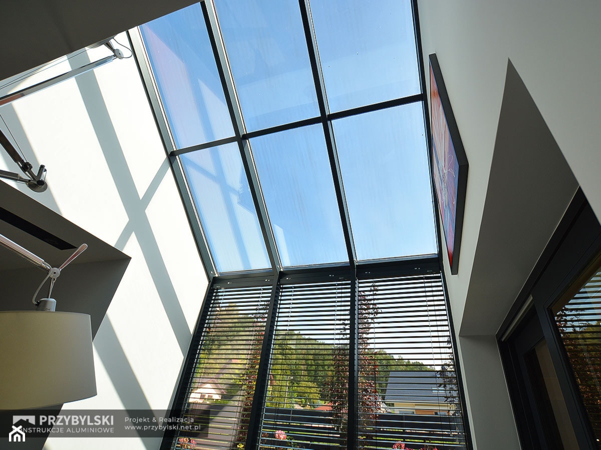 Szklany dach realizacja - zdjęcie od Przybylski Ogrody Zimowe & Konstrukcje aluminiowo-szklane - Homebook