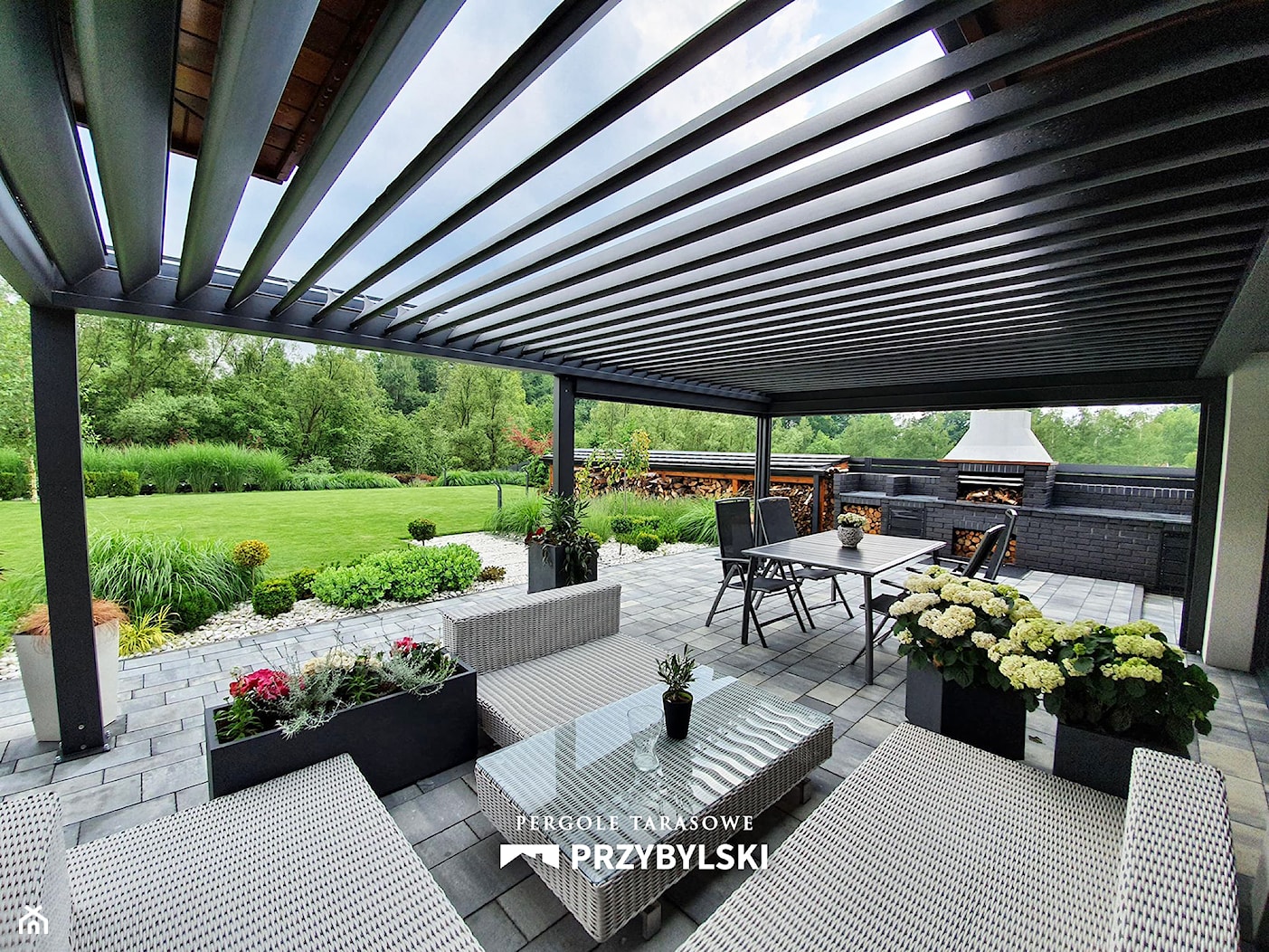 Pergola aluminiowa - zdjęcie od Przybylski Ogrody Zimowe & Konstrukcje aluminiowo-szklane - Homebook