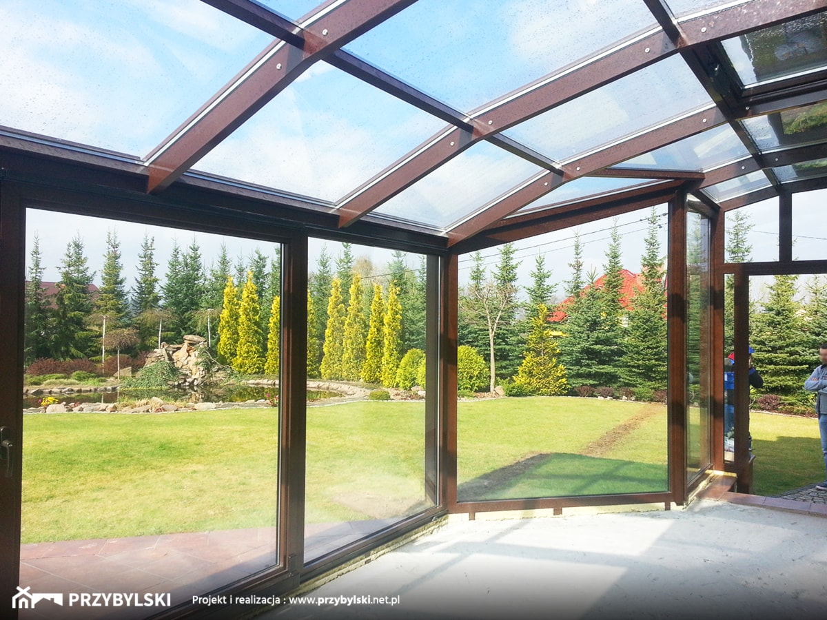 Szklany ogród zimowy - zdjęcie od Przybylski Ogrody Zimowe & Konstrukcje aluminiowo-szklane - Homebook