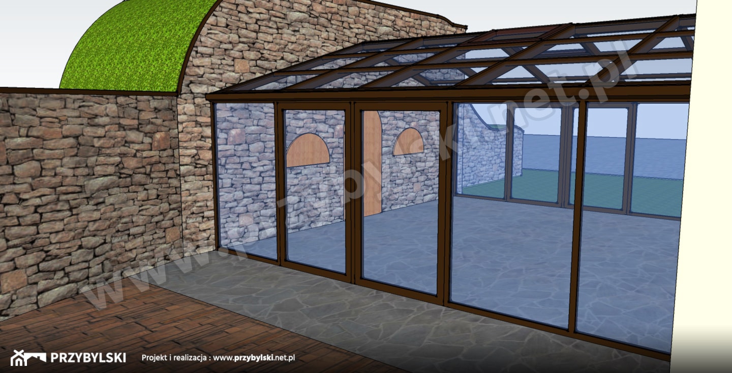 Projekt ogrodu zimowego - zdjęcie od Przybylski Ogrody Zimowe & Konstrukcje aluminiowo-szklane - Homebook