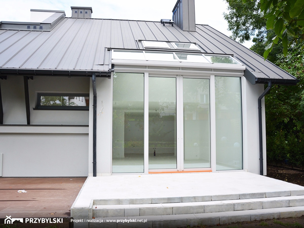 Okno ma wysokość aż 3,2m! - zdjęcie od Przybylski Ogrody Zimowe & Konstrukcje aluminiowo-szklane - Homebook