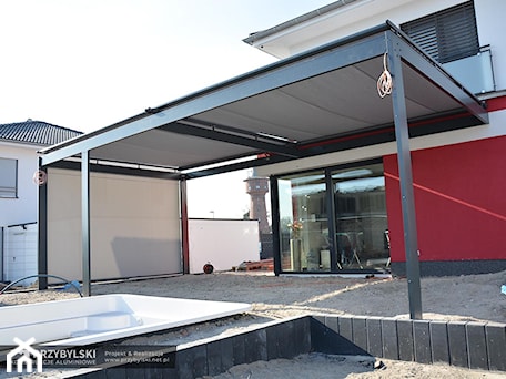 Aranżacje wnętrz - : Pergola tarasowa - Przybylski Ogrody Zimowe & Konstrukcje aluminiowo-szklane. Przeglądaj, dodawaj i zapisuj najlepsze zdjęcia, pomysły i inspiracje designerskie. W bazie mamy już prawie milion fotografii!