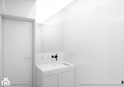 Łazienka 3.7 - Mała bez okna łazienka, styl minimalistyczny - zdjęcie od Hoski / Architekt Andrzej Chomski