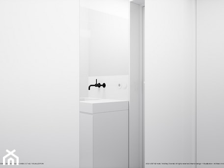Aranżacje wnętrz - Łazienka: Łazienka 3.7 - Łazienka, styl minimalistyczny - Hoski / Architekt Andrzej Chomski. Przeglądaj, dodawaj i zapisuj najlepsze zdjęcia, pomysły i inspiracje designerskie. W bazie mamy już prawie milion fotografii!