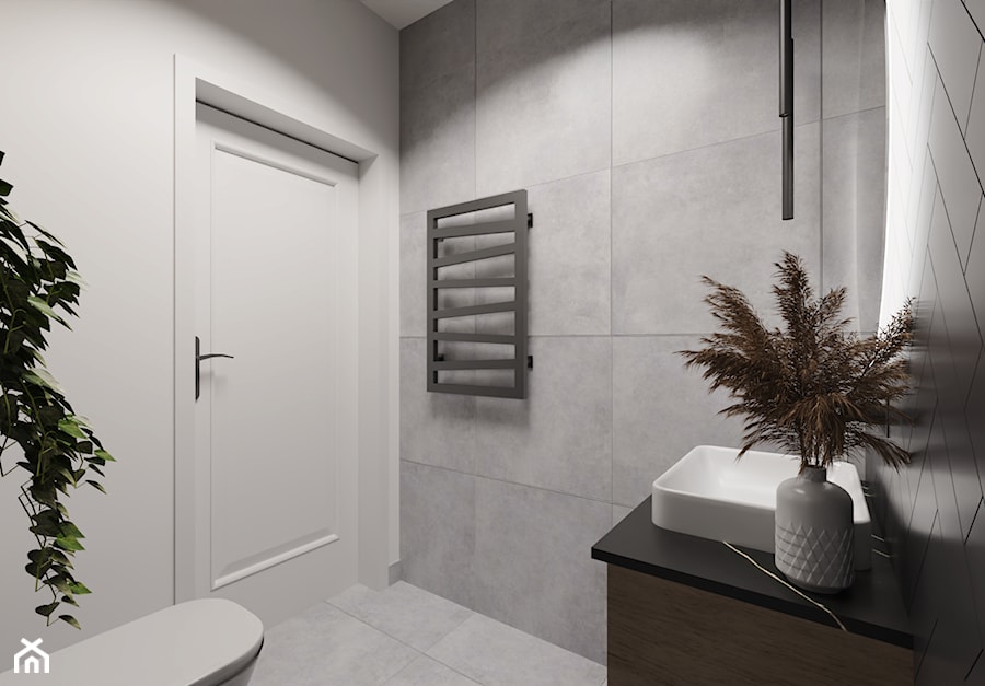 Modern Loft Bathroom - zdjęcie od Karolina Urbaniak Architektura Wnętrz