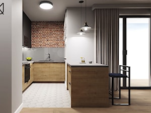 Fresh Loft - Kuchnia, styl industrialny - zdjęcie od Karolina Urbaniak Architektura Wnętrz