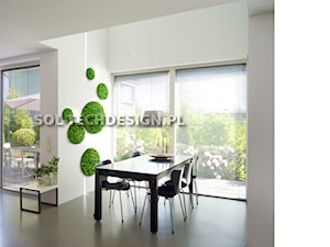 Duża biała jadalnia jako osobne pomieszczenie, styl rustykalny - zdjęcie od SOL-TECHDESIGN