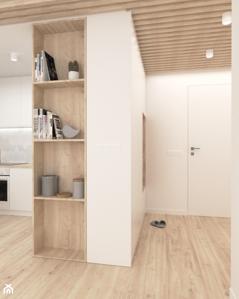 Mieszkanie w Lędzinach Middle Studio - Średni biały hol / przedpokój, styl nowoczesny - zdjęcie od Middle Studio