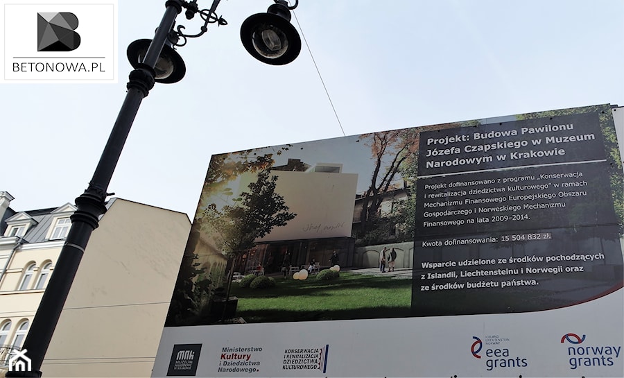 Pawilon Jozefa Czapskiego w Muzeum Narodowym w Krakowie - Projekt - zdjęcie od Betonowa.pl