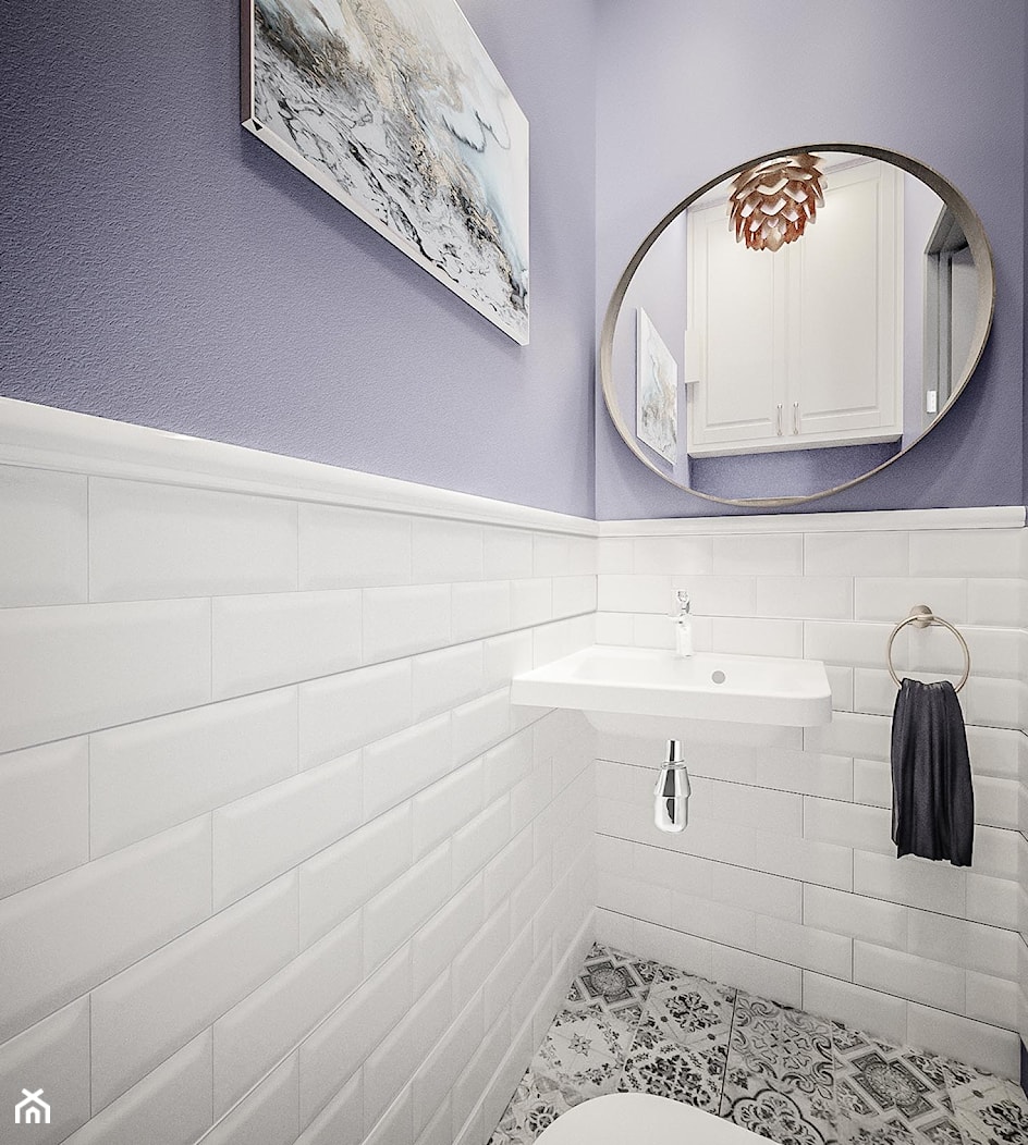 Vertigo - Mała bez okna łazienka, styl rustykalny - zdjęcie od Vimko Projektowanie Wnętrz - Homebook