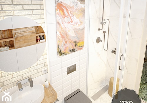 Łazienka w stylu scandi loft - Łazienka, styl nowoczesny - zdjęcie od Vimko Projektowanie Wnętrz