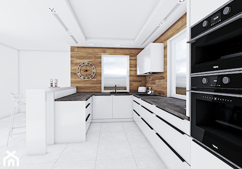 Kuchnia Hikora - Kuchnia, styl nowoczesny - zdjęcie od Vimko Projektowanie Wnętrz