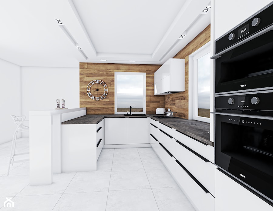 Kuchnia Hikora - Kuchnia, styl nowoczesny - zdjęcie od Vimko Projektowanie Wnętrz
