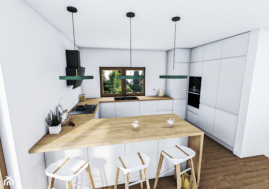 Kuchnia jasnoszara - Kuchnia, styl skandynawski - zdjęcie od Vimko Projektowanie Wnętrz