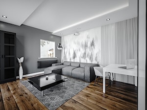 Minimalistyczny salon - Salon, styl minimalistyczny - zdjęcie od Vimko Projektowanie Wnętrz