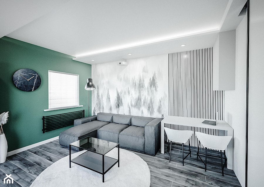 Minimalistyczny salon - Salon, styl minimalistyczny - zdjęcie od Vimko Projektowanie Wnętrz