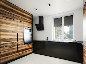 Kuchnia czarna - zdjęcie od Vimko Projektowanie Wnętrz
