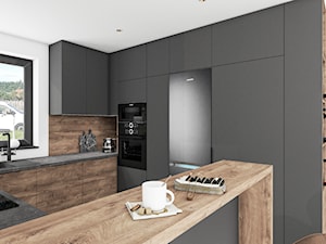 Kuchnia rustykalne drewno - Kuchnia, styl rustykalny - zdjęcie od Vimko Projektowanie Wnętrz
