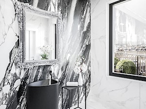 Łazienka glamour z umywalką wolnostojącą - zdjęcie od Vimko Projektowanie Wnętrz