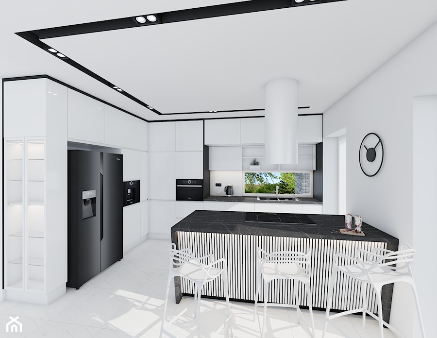 Kuchnia w U w paru wariantach kolorystycznych - Kuchnia, styl minimalistyczny - zdjęcie od Vimko Projektowanie Wnętrz