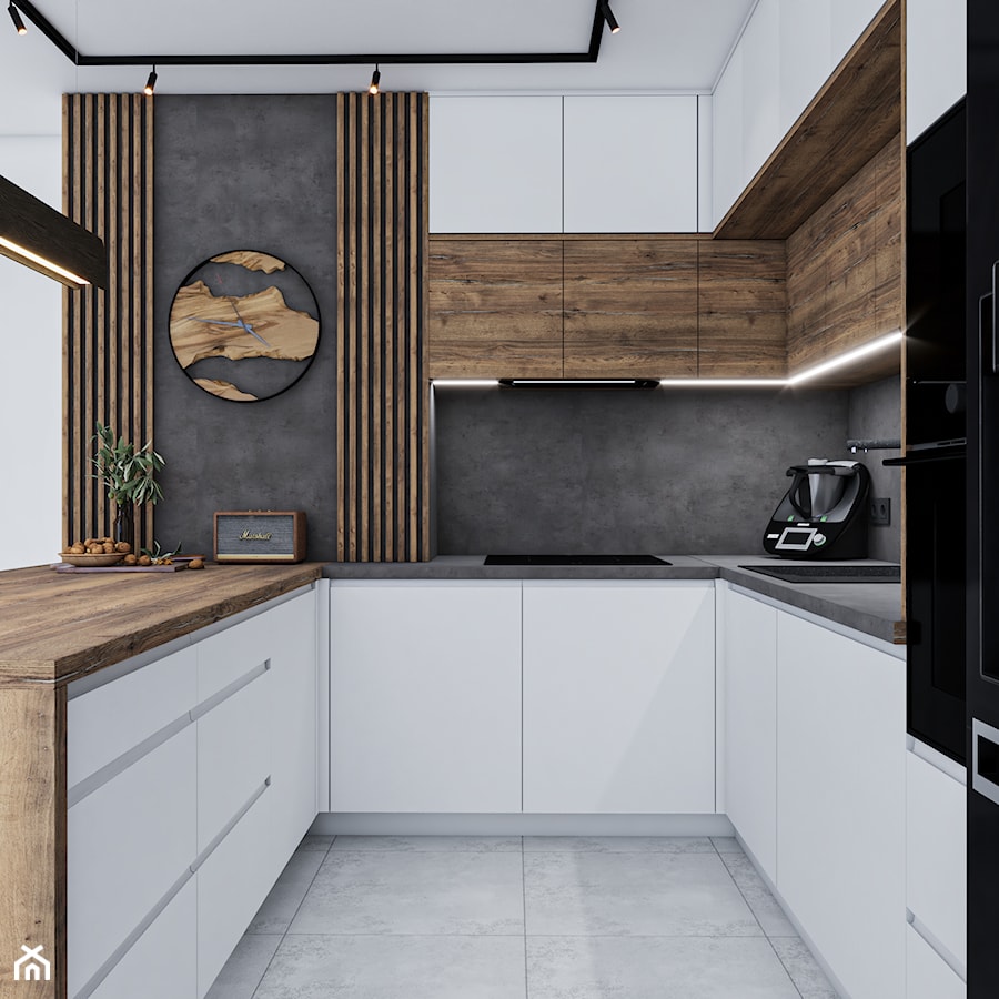 Pewter - Kuchnia, styl industrialny - zdjęcie od Vimko Projektowanie Wnętrz