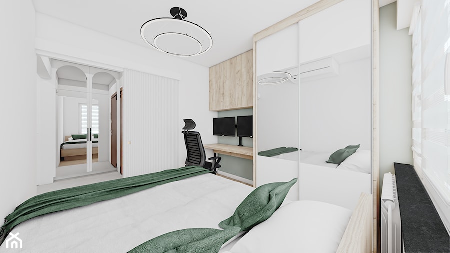 Green Craft - Sypialnia, styl nowoczesny - zdjęcie od Vimko Projektowanie Wnętrz