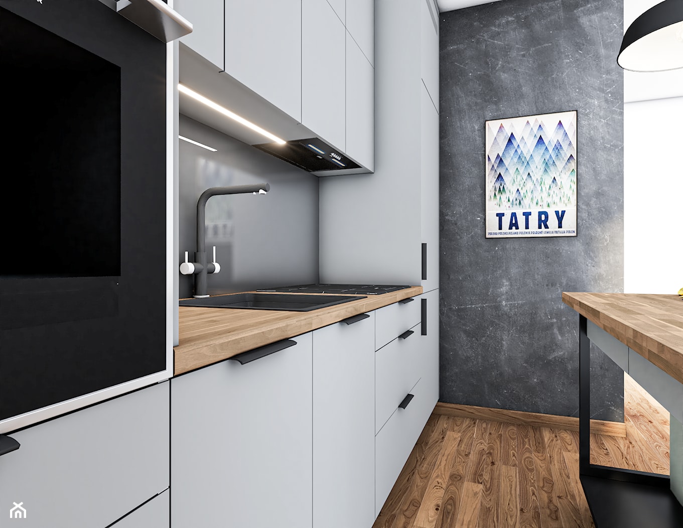 Aneks loft - Kuchnia, styl industrialny - zdjęcie od Vimko Projektowanie Wnętrz - Homebook