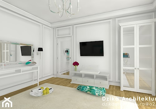 WILLA URSYNÓW - Średnia biała sypialnia, styl tradycyjny - zdjęcie od DziKa Architektura