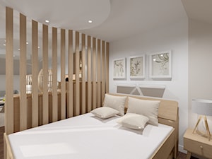 Projekt salonu z jadalnią - Sypialnia, styl nowoczesny - zdjęcie od Projektowanie Wnetrz Online