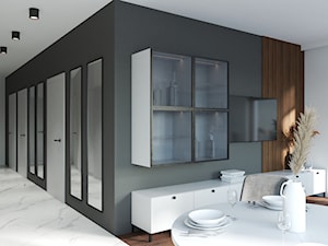 Aranżacja mieszkania w bloku w nowoczesnym stylu - zdjęcie od Projektowanie Wnetrz Online