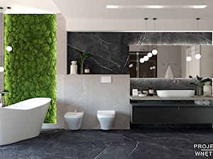 Nowoczesna ekskluzywna łazienka - zdjęcie od Projektowanie Wnetrz Online