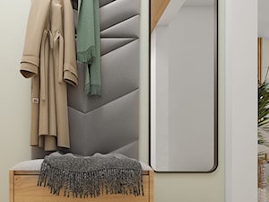 Aranżacja mieszkania z kolorem miętowym - Hol / przedpokój - zdjęcie od Projektowanie Wnetrz Online