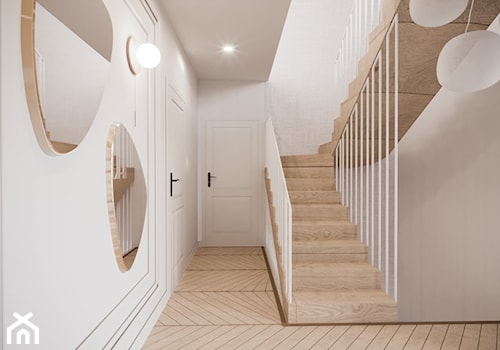 Aranżacja wnętrza domu w stylu glamour - Schody, styl glamour - zdjęcie od Projektowanie Wnetrz Online