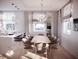Aranżacja wnętrza domu w stylu glamour - Jadalnia, styl glamour - zdjęcie od Projektowanie Wnetrz Online