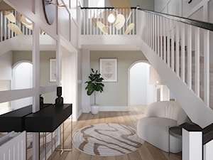 Dom w stylu klasyznym w nowoczesnym wydaniu - Schody, styl rustykalny - zdjęcie od Projektowanie Wnetrz Online
