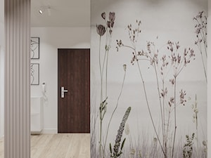Projekt mieszkania z motywem kwiatów - Hol / przedpokój, styl nowoczesny - zdjęcie od Projektowanie Wnetrz Online