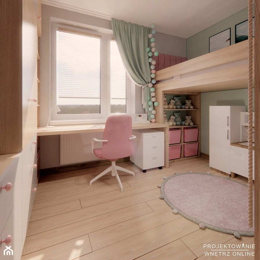 Pokój dziecka projekt - zdjęcie od Projektowanie Wnetrz Online