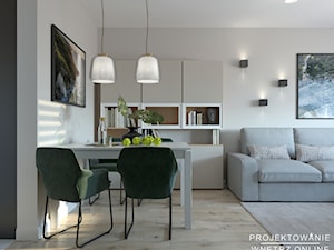 Projekt mieszkania 35 m2 - Salon, styl nowoczesny - zdjęcie od Projektowanie Wnetrz Online