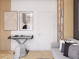 Aranżacja gabinetu w drewnie - Biuro, styl nowoczesny - zdjęcie od Projektowanie Wnetrz Online