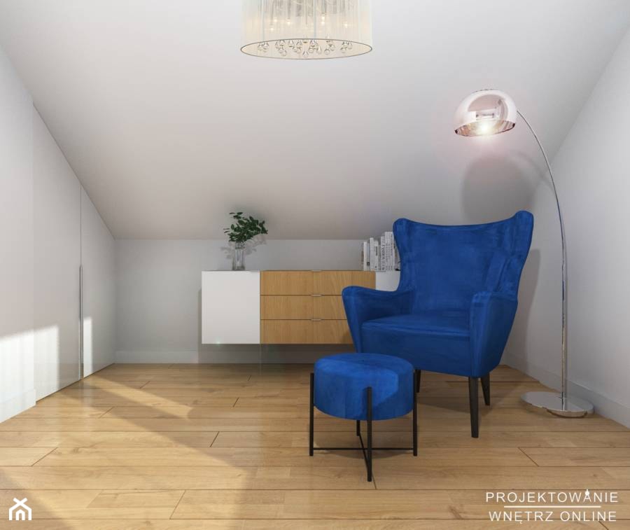 Sypialnia na poddaszu - zdjęcie od Projektowanie Wnetrz Online