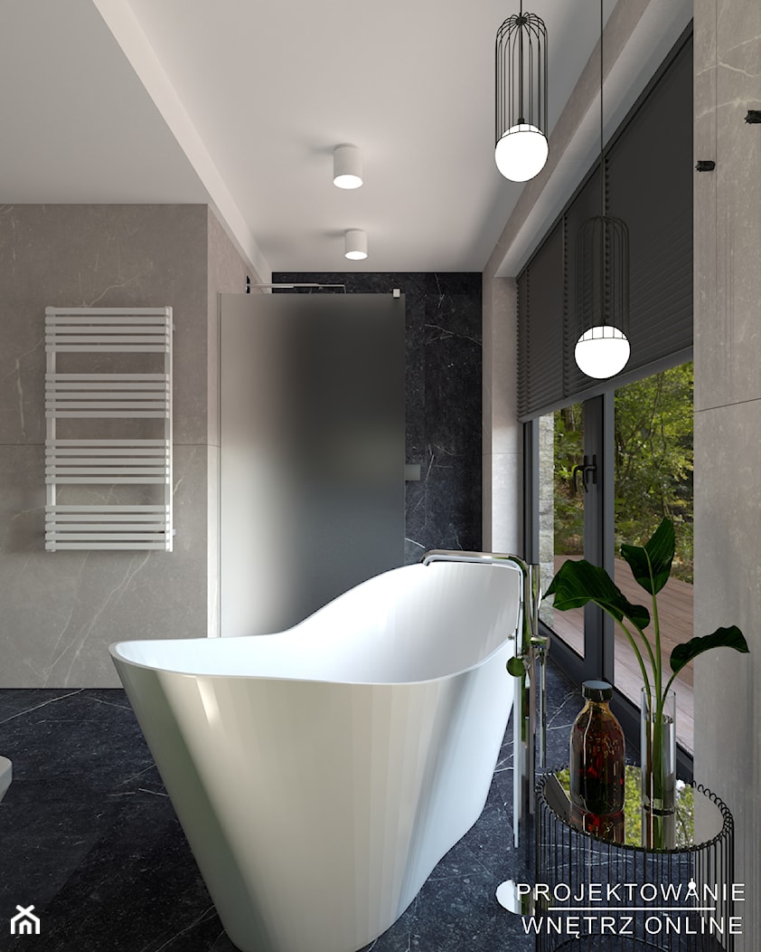 Nowoczesna ekskluzywna łazienka - zdjęcie od Projektowanie Wnetrz Online - Homebook