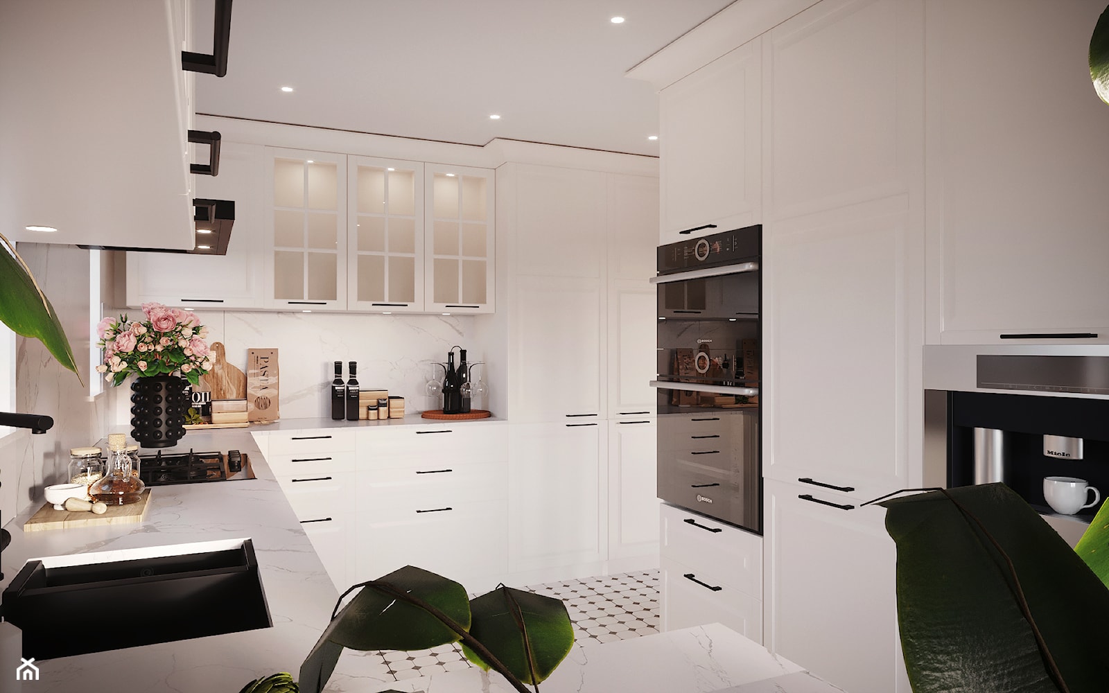 Dom w stylu klasyznym w nowoczesnym wydaniu - Kuchnia, styl rustykalny - zdjęcie od Projektowanie Wnetrz Online - Homebook