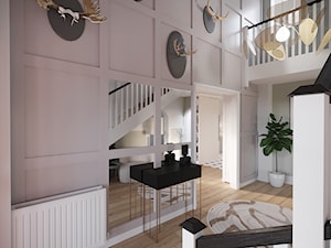 Dom w stylu klasyznym w nowoczesnym wydaniu - Hol / przedpokój, styl rustykalny - zdjęcie od Projektowanie Wnetrz Online