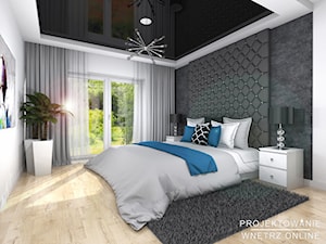 Projekt sypialni glamour - zdjęcie od Projektowanie Wnetrz Online